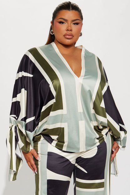 Missed You Pant Set - Sage/combo