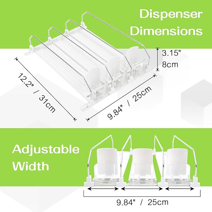 Drinking Pusher Propeller-Automatic Pusher Glide, Fridge Bottle Rack Drink Organizer