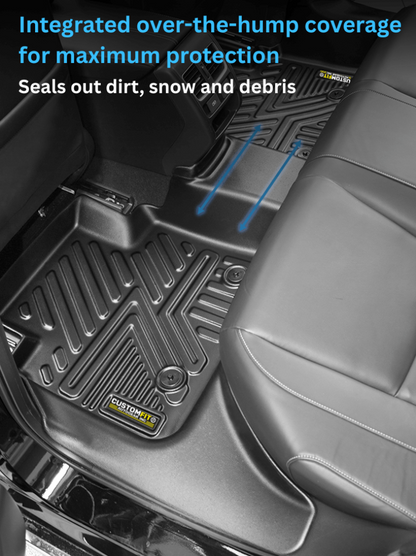 Custom Floor Mats and Trunk Mats for All Vehicle Types (Sedan, Hatchback, , MPV, Truck, SUV), Premium TPE Material & All-Weather Full Protection