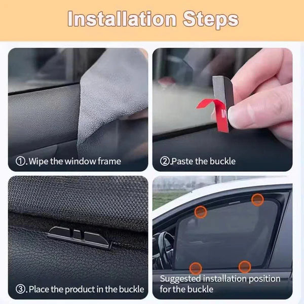 2026 AutoGearUsa Custom Car Side Magnetic Window Sunshade Curtain
