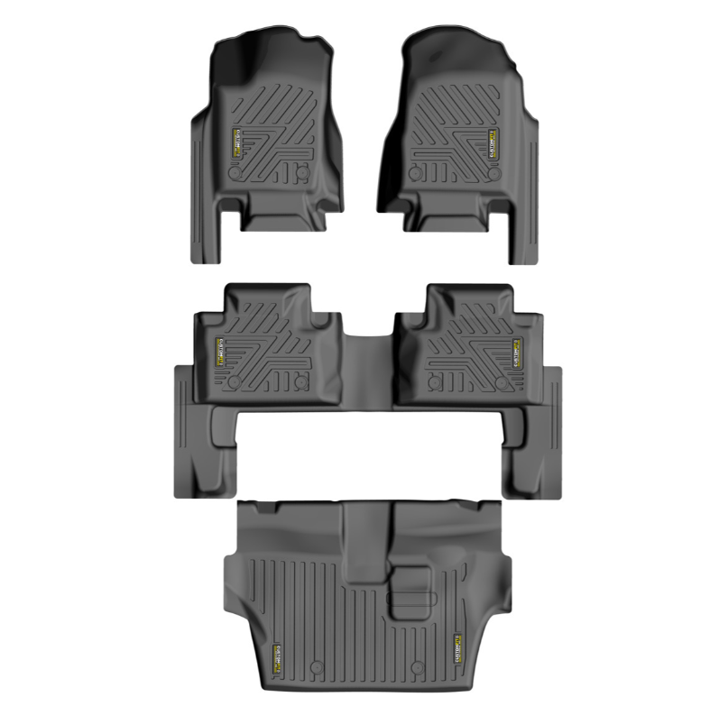 Custom Floor Mats and Trunk Mats for All Vehicle Types (Sedan, Hatchback, , MPV, Truck, SUV), Premium TPE Material & All-Weather Full Protection