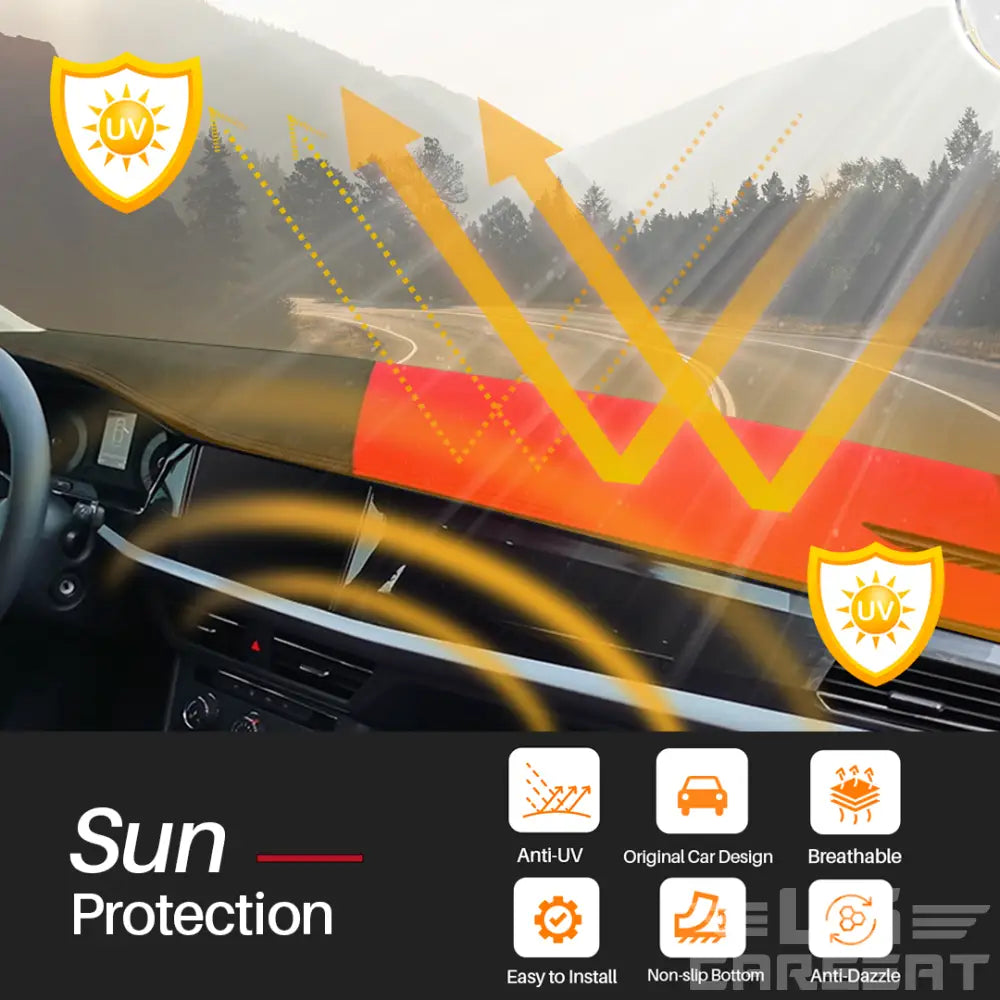 Custom Fit Dashboard Mat Cover For Sedan, Hatchback, SUV, MPV, Truck