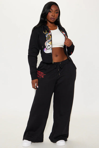 Love Kills Ed Hardy Pant - Black