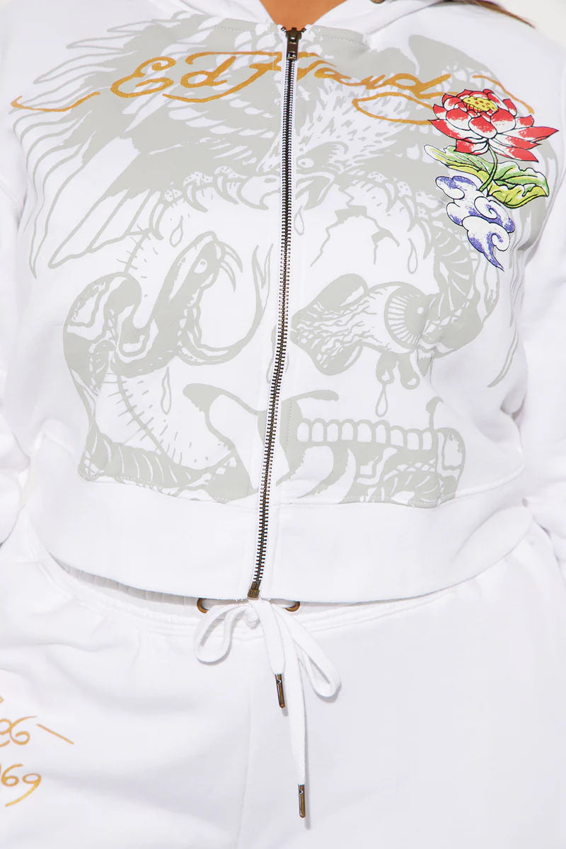 Ed Hardy Dreams Pant Set - White