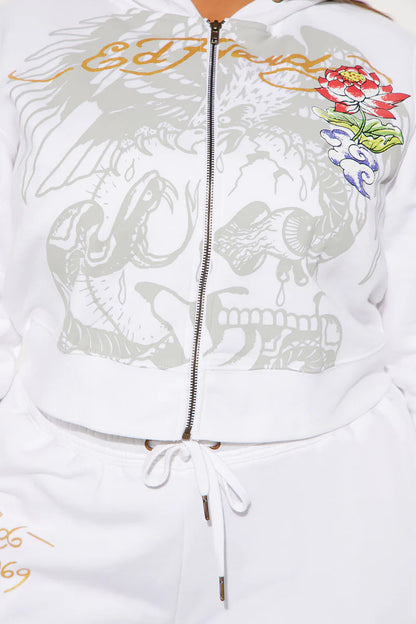 Ed Hardy Dreams Pant Set - White
