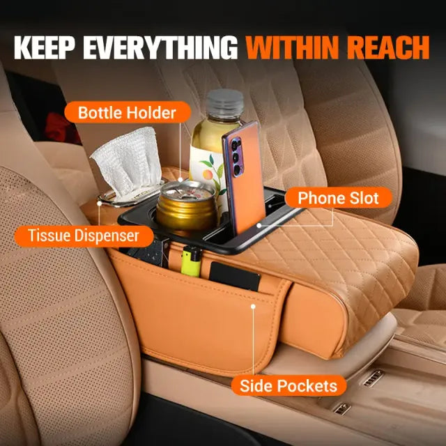 2026 AutoGearUsa 💥LAST DAY 50% OFF💥Multi-Purpose Car Console Storage Bag with Armrest Pad