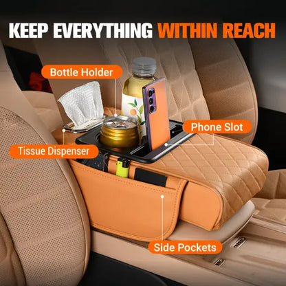 2026 AutoGearUsa 💥LAST DAY 50% OFF💥Multi-Purpose Car Console Storage Bag with Armrest Pad