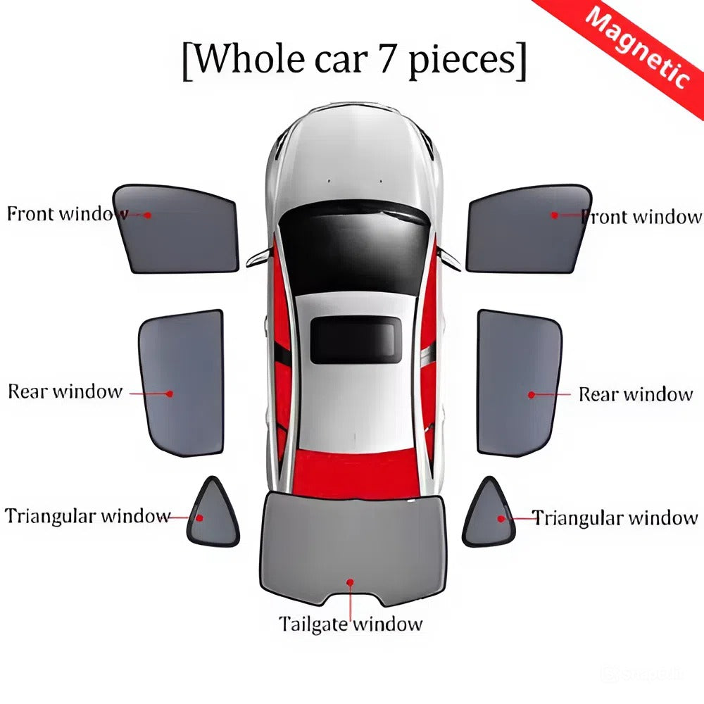 2026 AutoGearUsa Custom Car Side Magnetic Window Sunshade Curtain