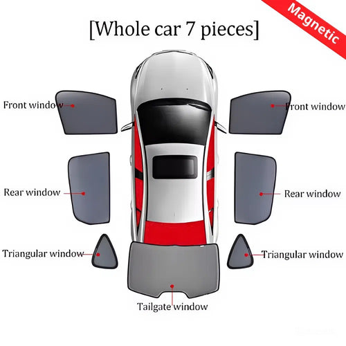 2026 AutoGearUsa Custom Car Side Magnetic Window Sunshade Curtain