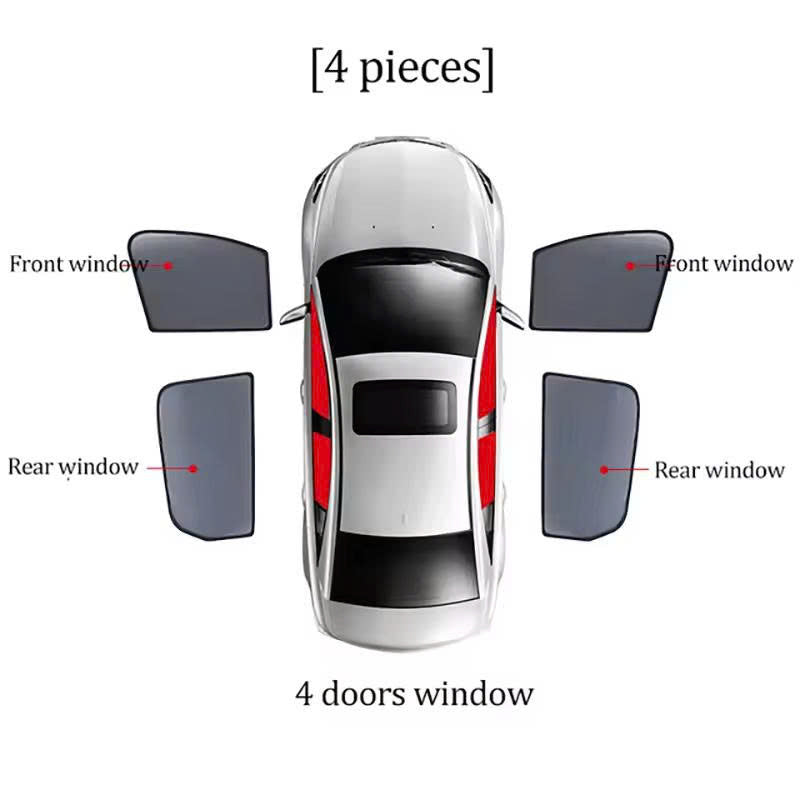 2025 AutoGearUsa Custom Car Side Magnetic Window Sunshade Curtain